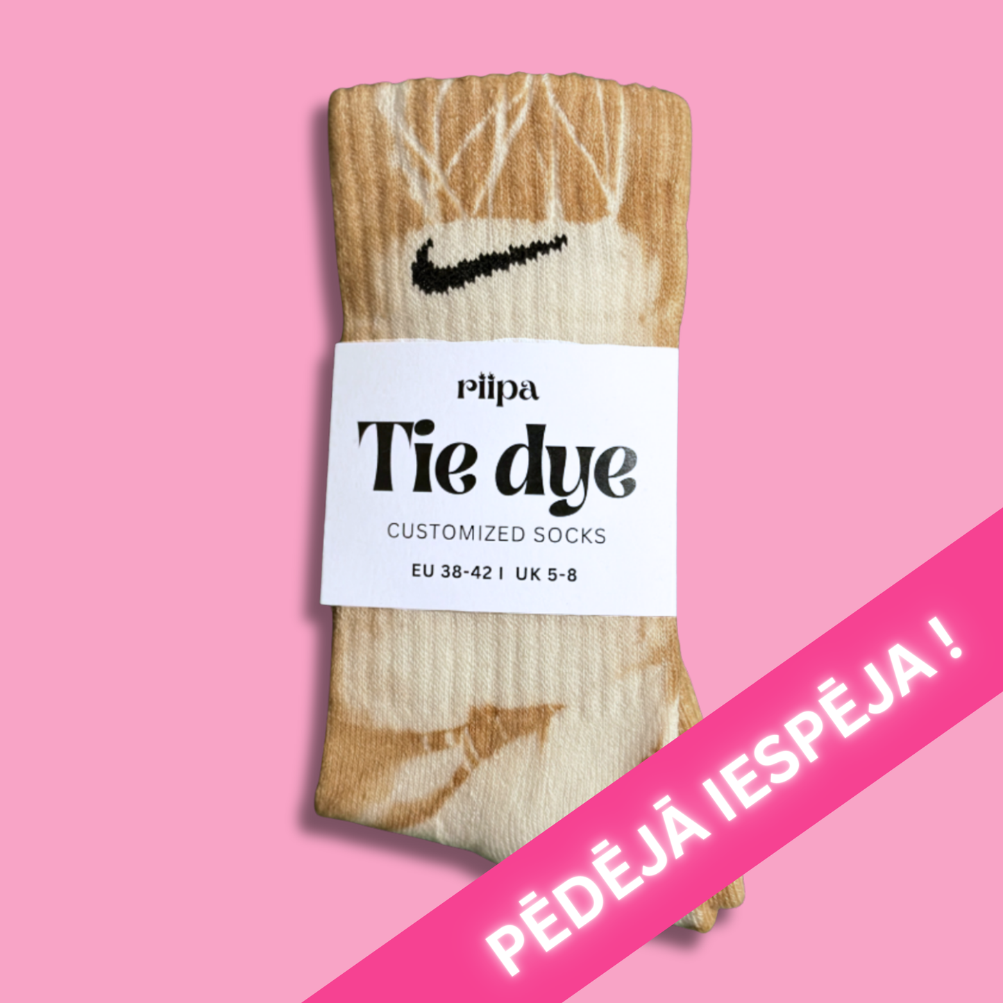 RIIPA TIE DYE “LATTE"