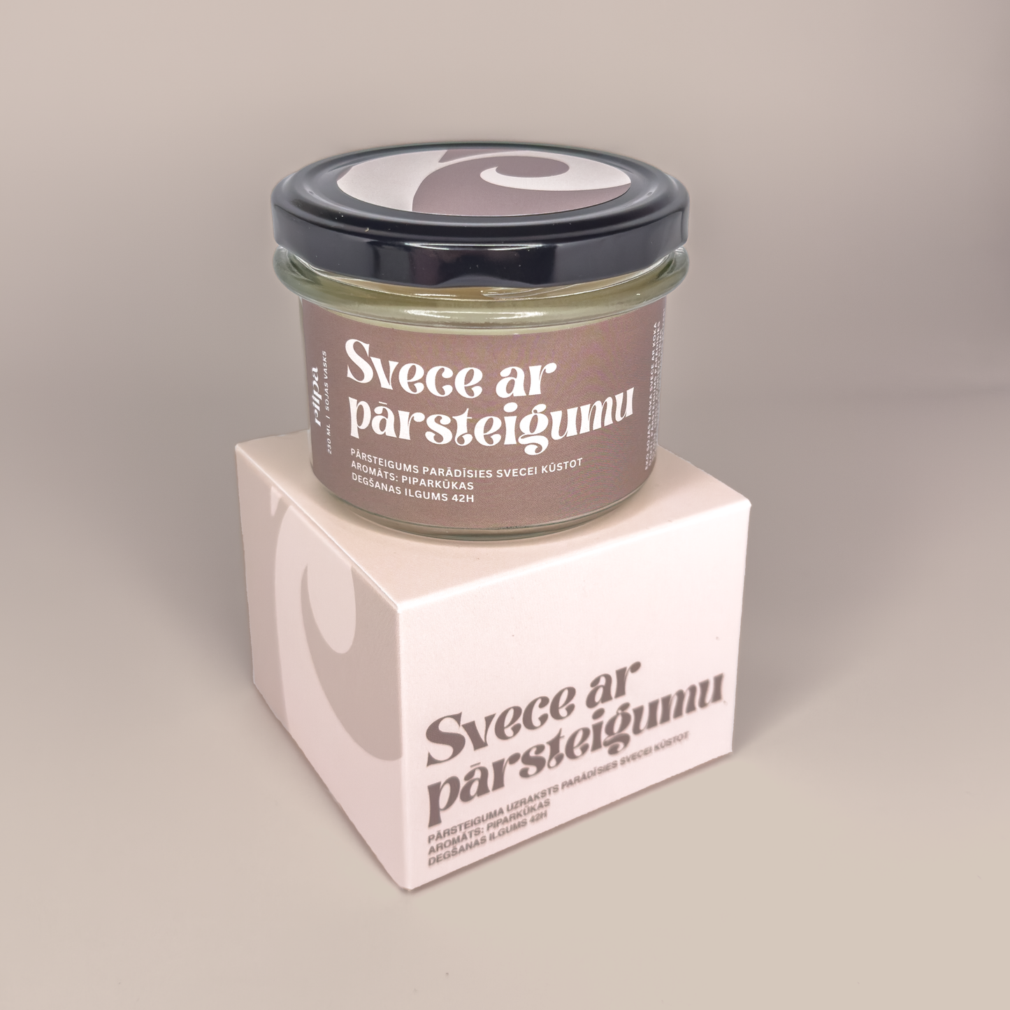 SVECE AR PĀRSTEIGUMU (PERSONALIZĒTA!)