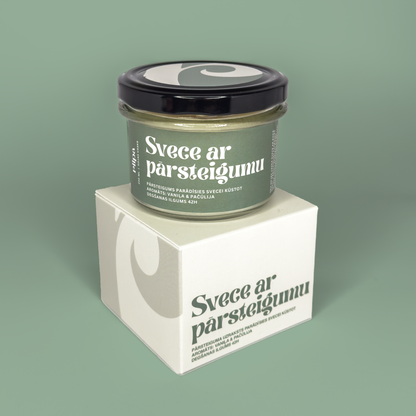 SVECE AR PĀRSTEIGUMU (PERSONALIZĒTA!)