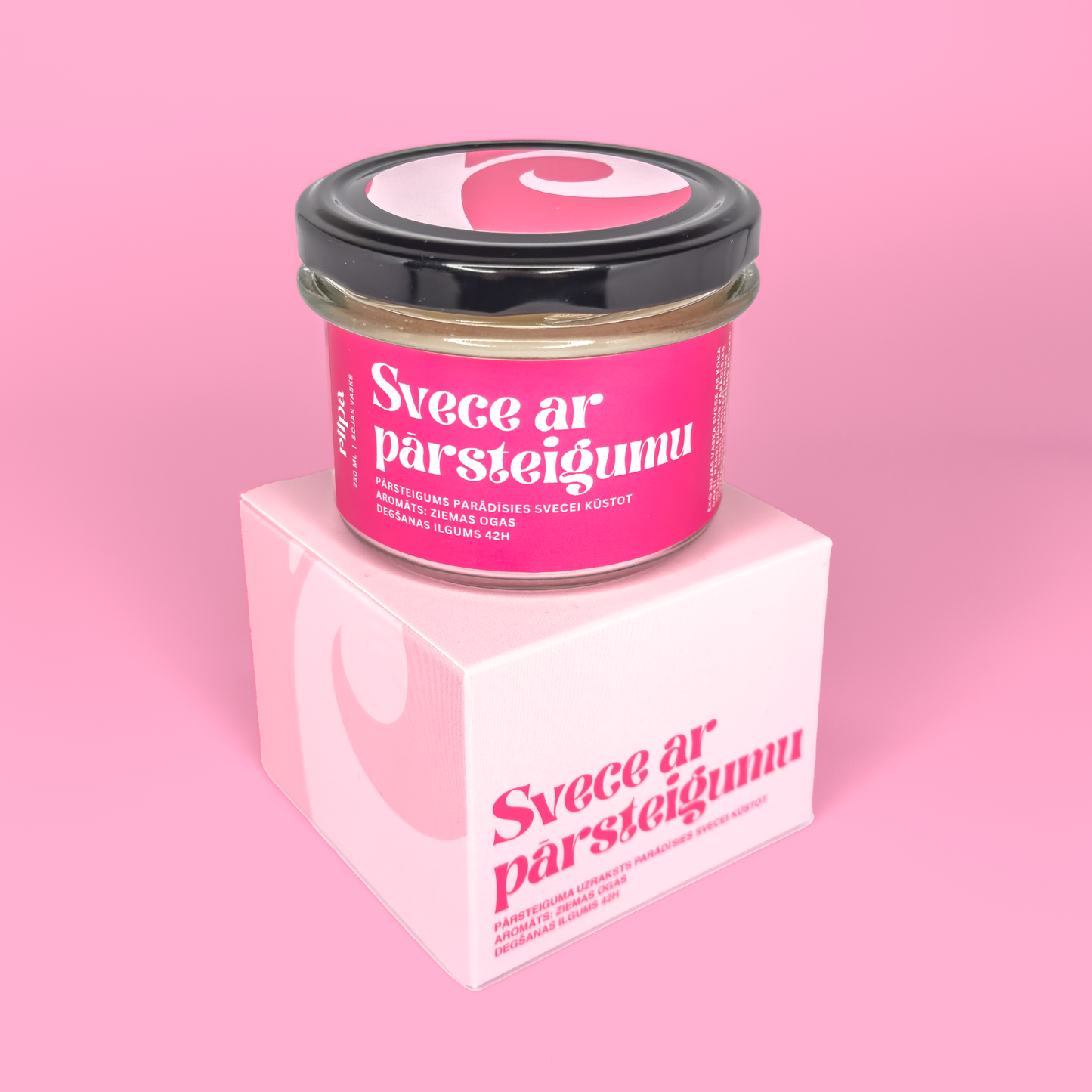 SVECE AR PĀRSTEIGUMU (PERSONALIZĒTA!)