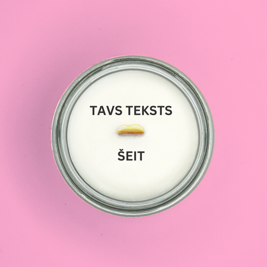 SVECE AR PĀRSTEIGUMU (PERSONALIZĒTA!)